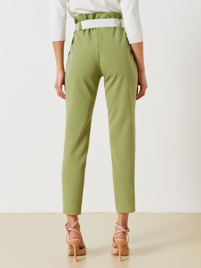 Pleated Carrot Fit Trousers  Rinascimento