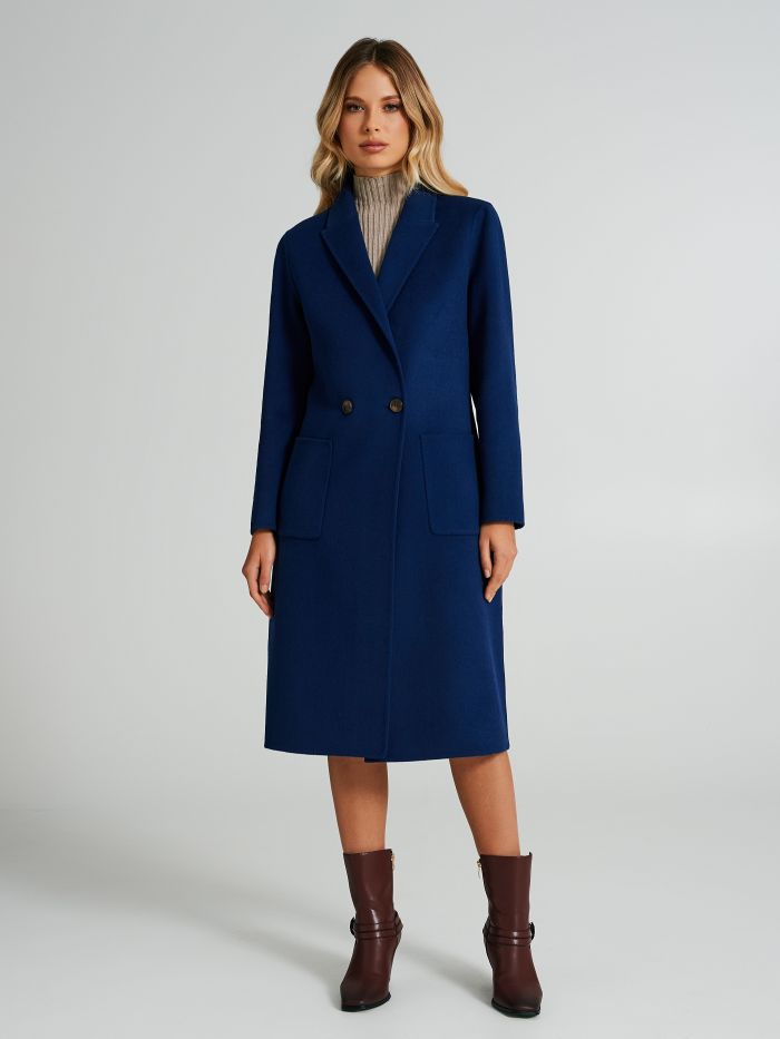 Manteau à deux boutons en laine mélangée   Rinascimento