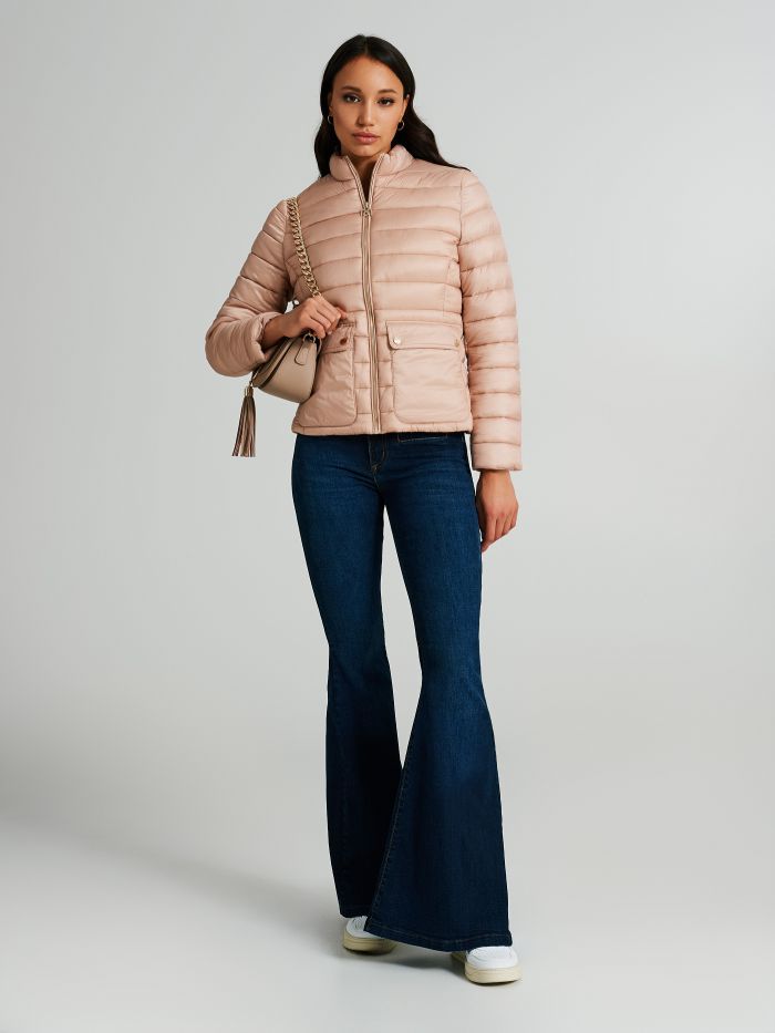 Short down jacket with Repreve® front pockets  Rinascimento
