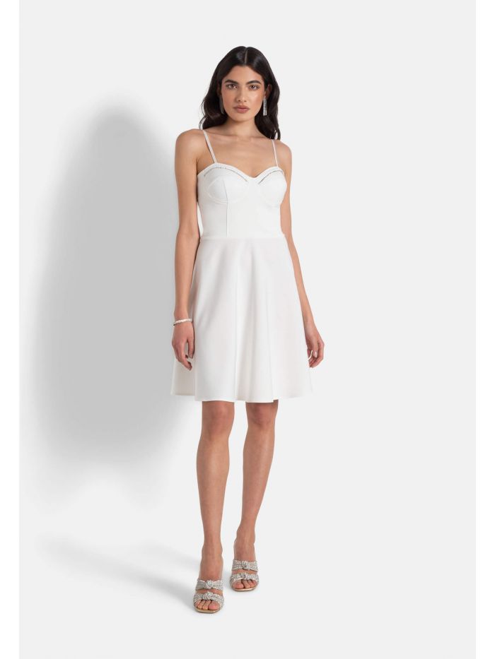 Bridal Collection Midi Dress with Full Skirt  Rinascimento