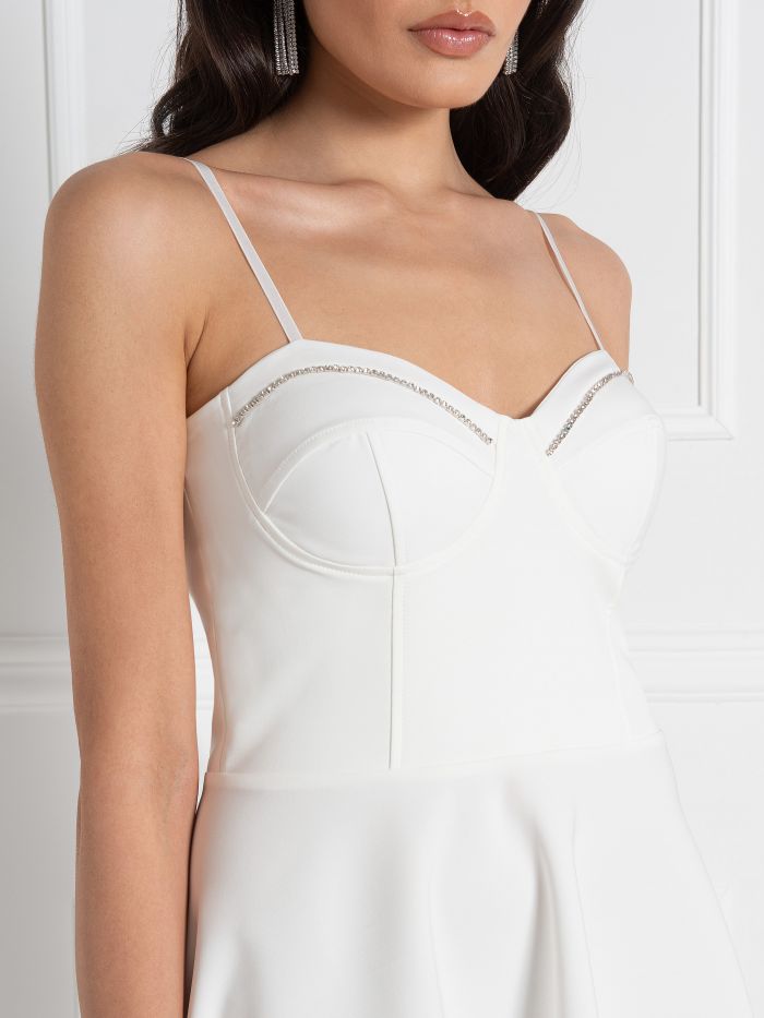 Bridal Collection Midi Dress with Full Skirt  Rinascimento