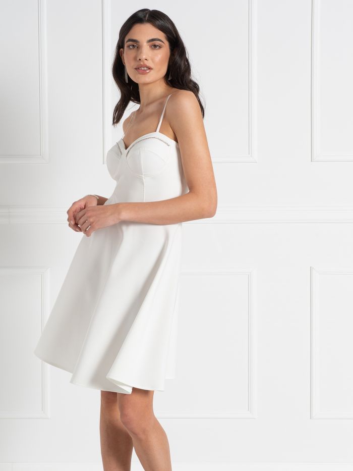 Bridal Collection Midi Dress with Full Skirt  Rinascimento