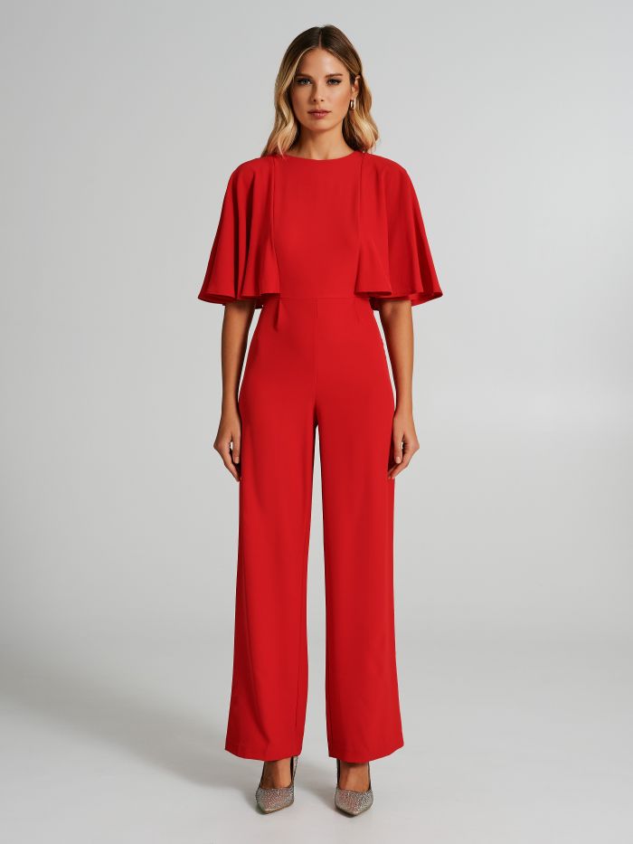 Red cap jumpsuits shop