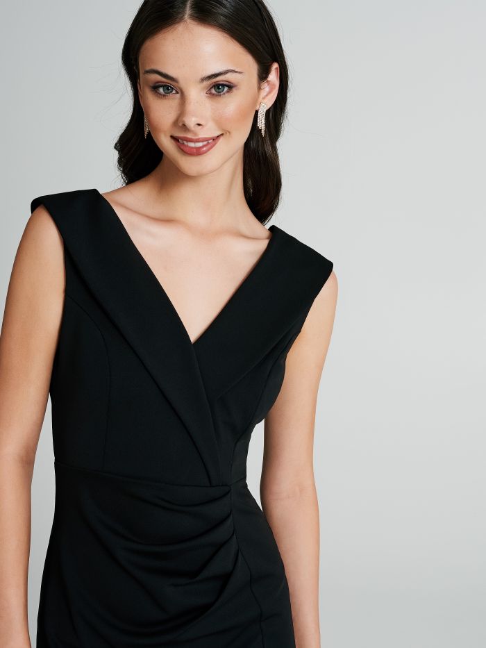Sheath dress with lapels  Rinascimento