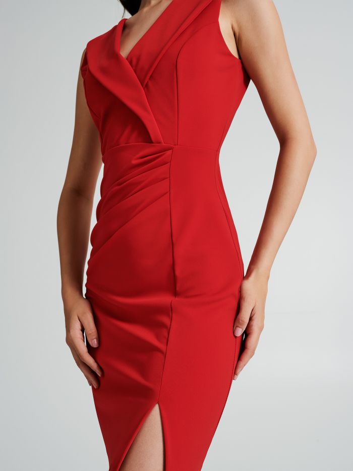 Sheath dress with lapels  Rinascimento