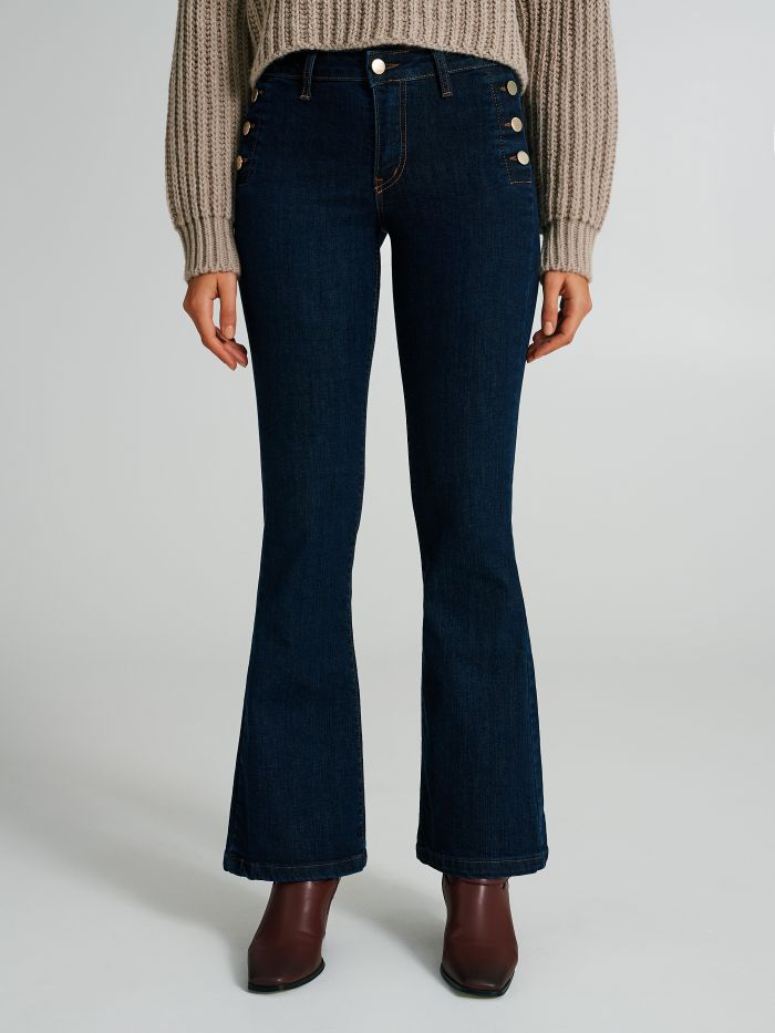 Jeans a zampa 6 bottoni  Rinascimento