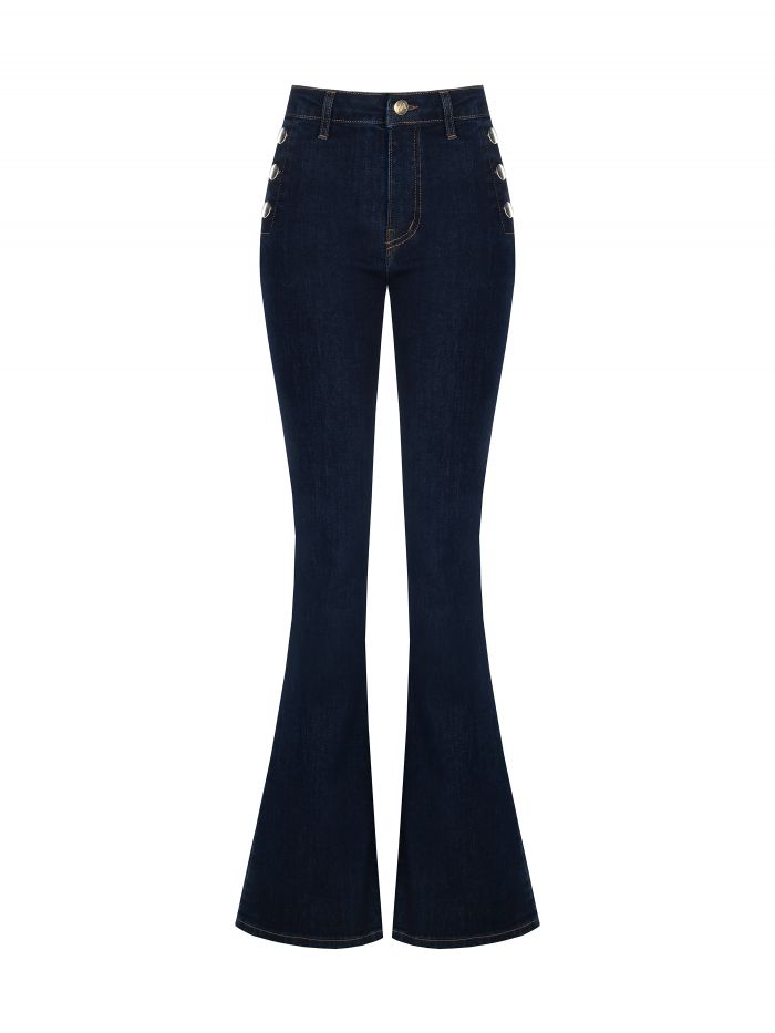 Jeans a zampa 6 bottoni  Rinascimento