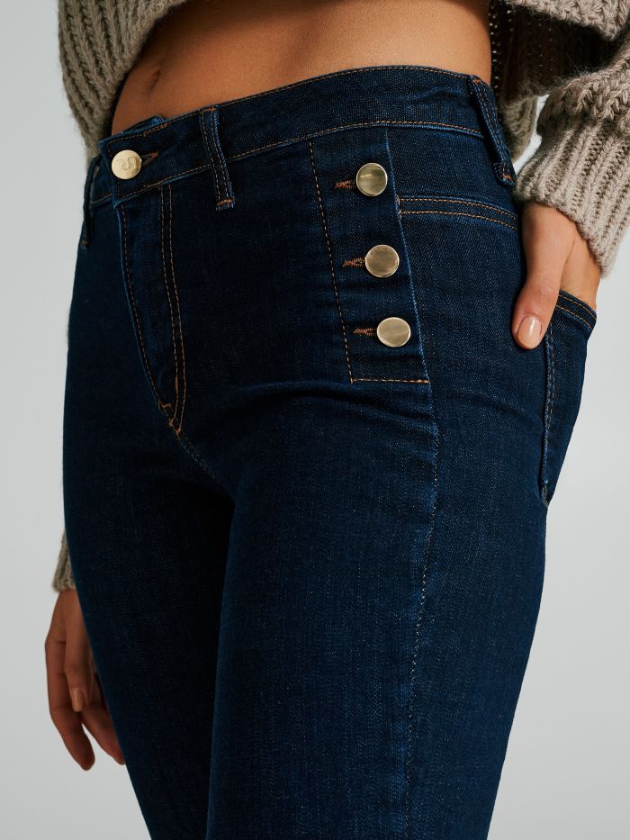 Jeans a zampa 6 bottoni  Rinascimento