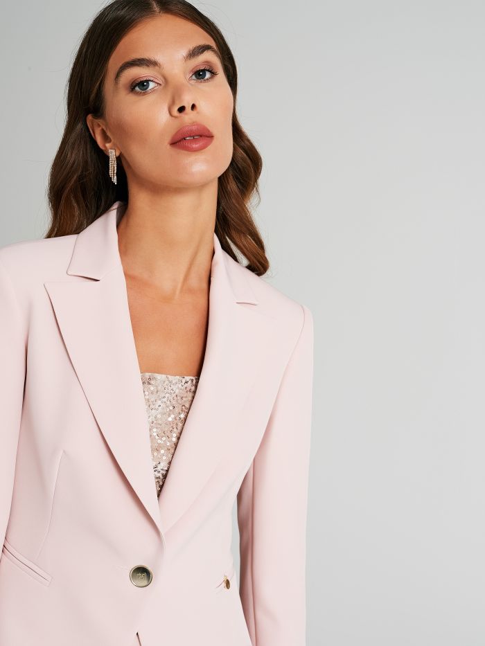 Double-breasted polyviscose jacket  Rinascimento