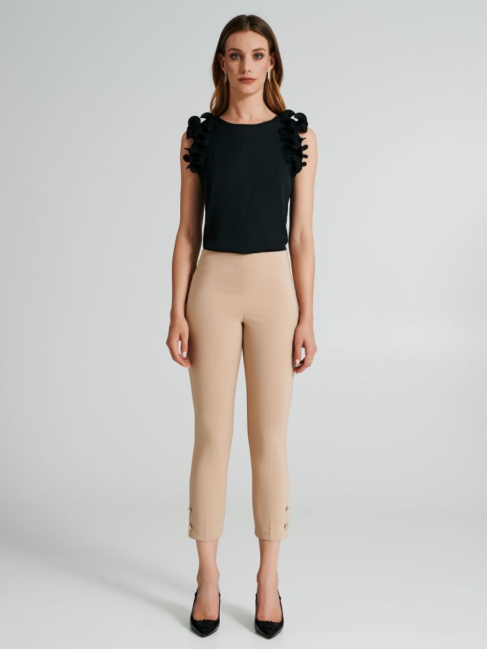 Slim-fit trousers in technical fabric  Rinascimento