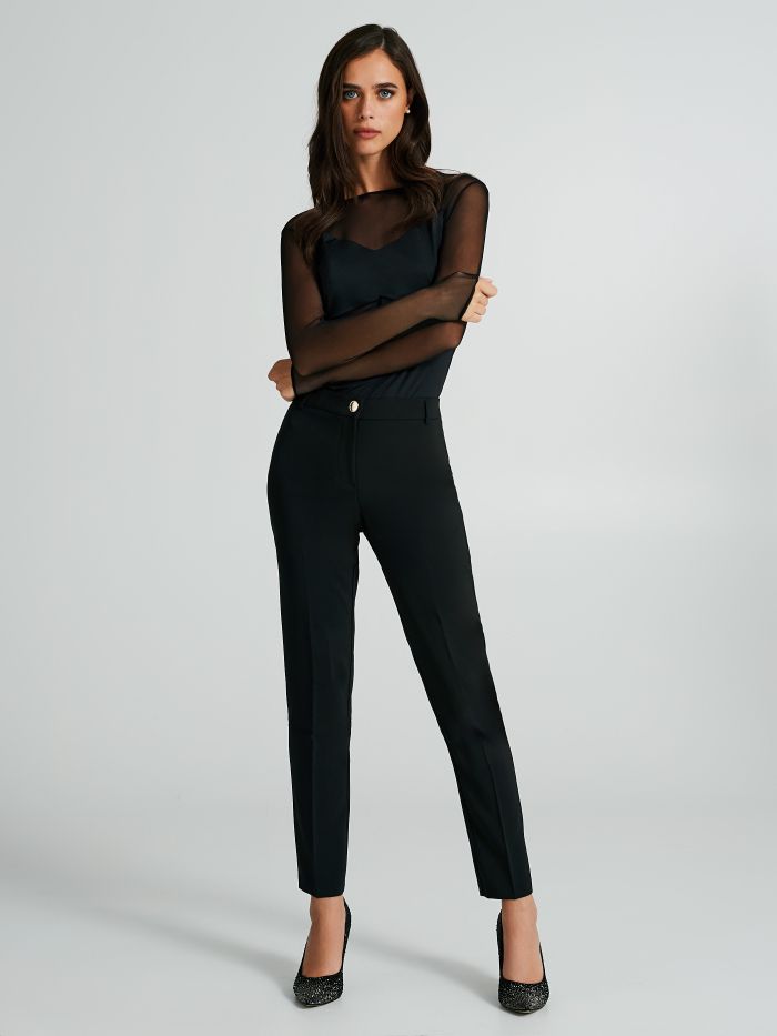 Pantaloni Slim Fit in Tessuto Tecnico  Rinascimento