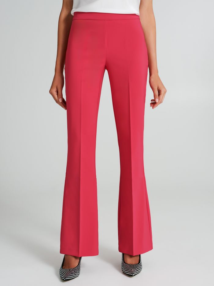 Mid-flared trousers in technical fabric  Rinascimento