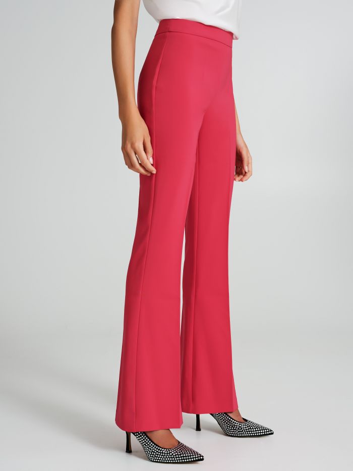 Mid-flared trousers in technical fabric  Rinascimento