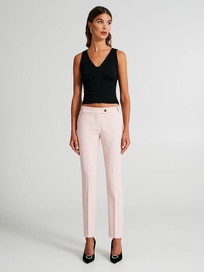 Slim-fit trousers in technical fabric  Rinascimento