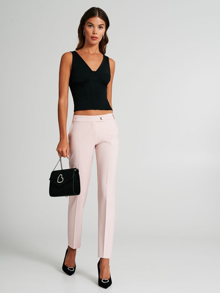 Slim-fit trousers in technical fabric  Rinascimento