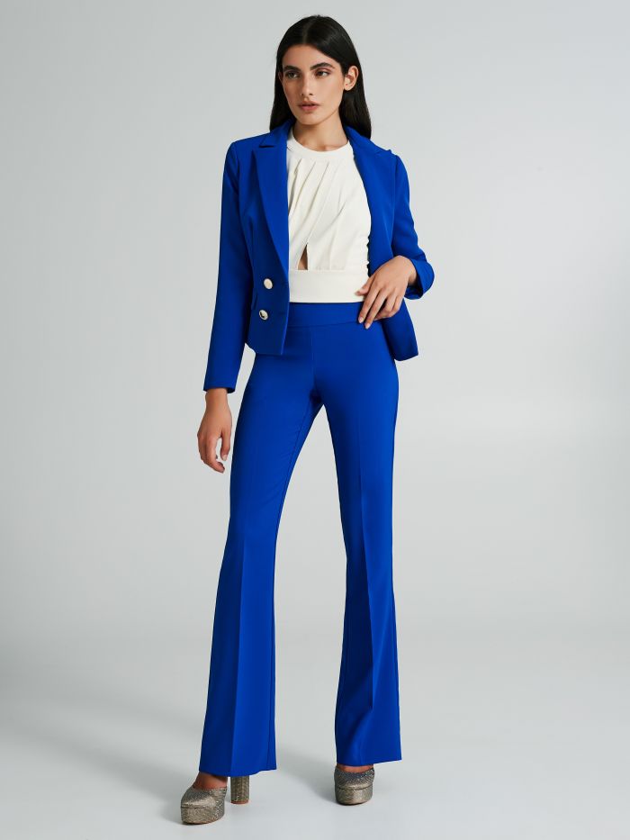 Palazzo trousers in flowy fabric  Rinascimento