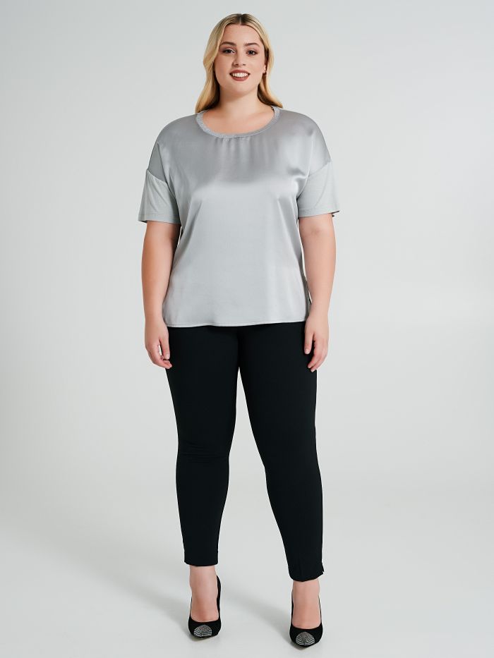 Blusa Curvy con profilo lurex  Rinascimento
