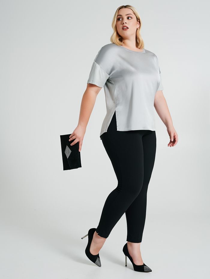 Blusa Curvy con profilo lurex  Rinascimento
