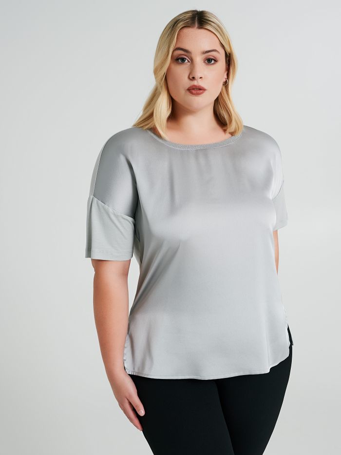 Blusa Curvy con profilo lurex  Rinascimento