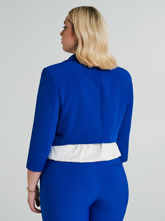 Veste courte curvy en tissu technique  Rinascimento