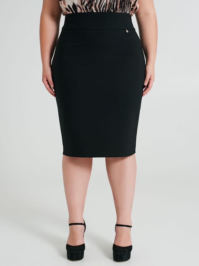Gonna tubino Curvy con zip  Rinascimento