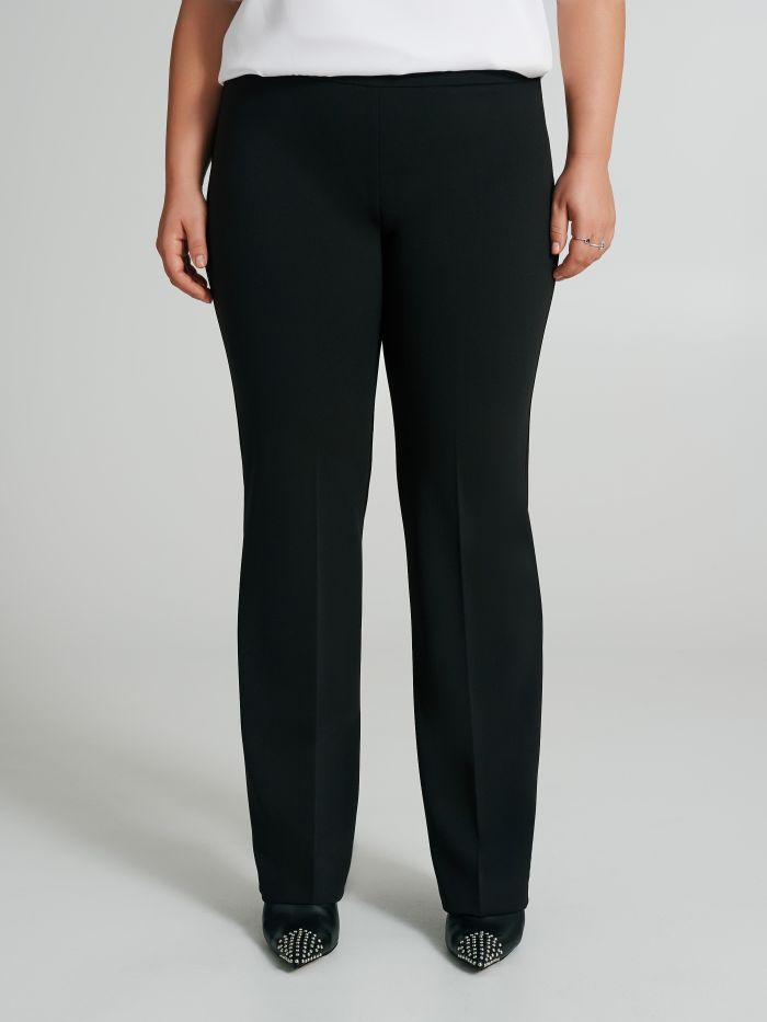 Curvy scuba crepe palazzo trousers  Rinascimento