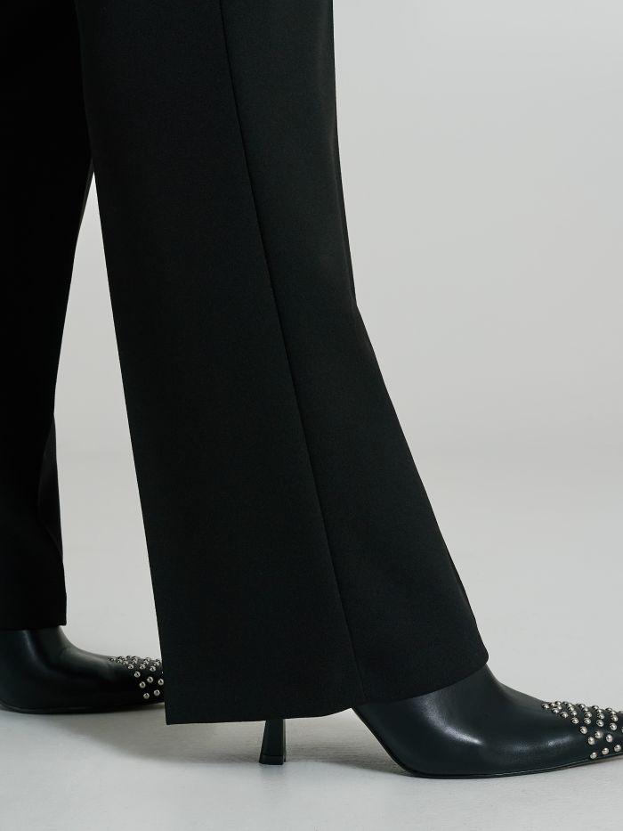 Curvy scuba crepe palazzo trousers  Rinascimento