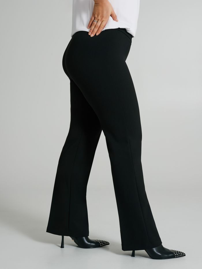 Curvy scuba crepe palazzo trousers  Rinascimento