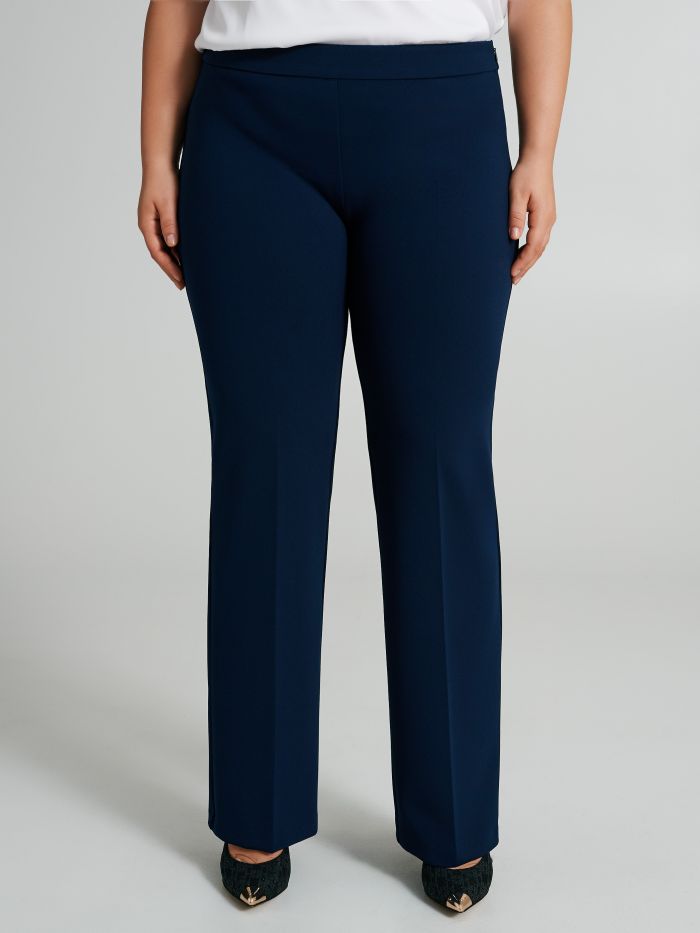 Curvy Palazzo-Hose aus Scuba-Kreppstoff  Rinascimento