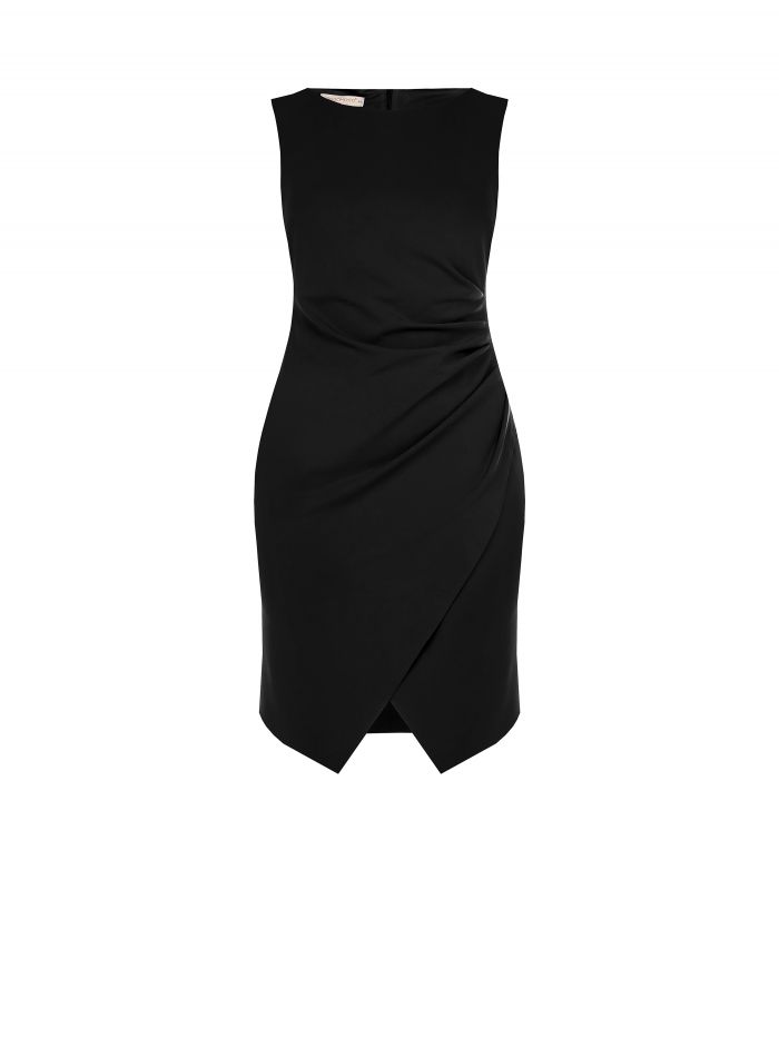 Abito tubino Curvy asimmetrico con arriccio  Rinascimento