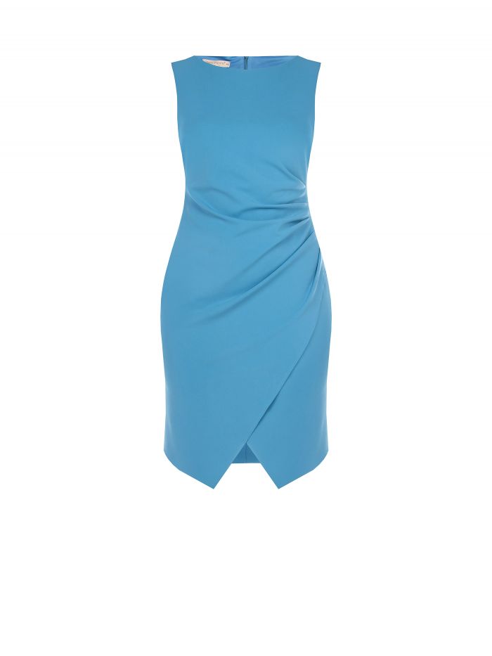 Abito tubino Curvy asimmetrico con arriccio  Rinascimento