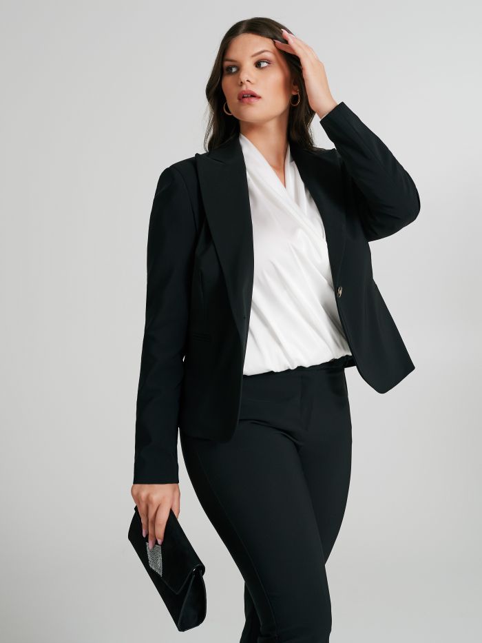 Curvy Pantsuit in Technical Fabric  Rinascimento