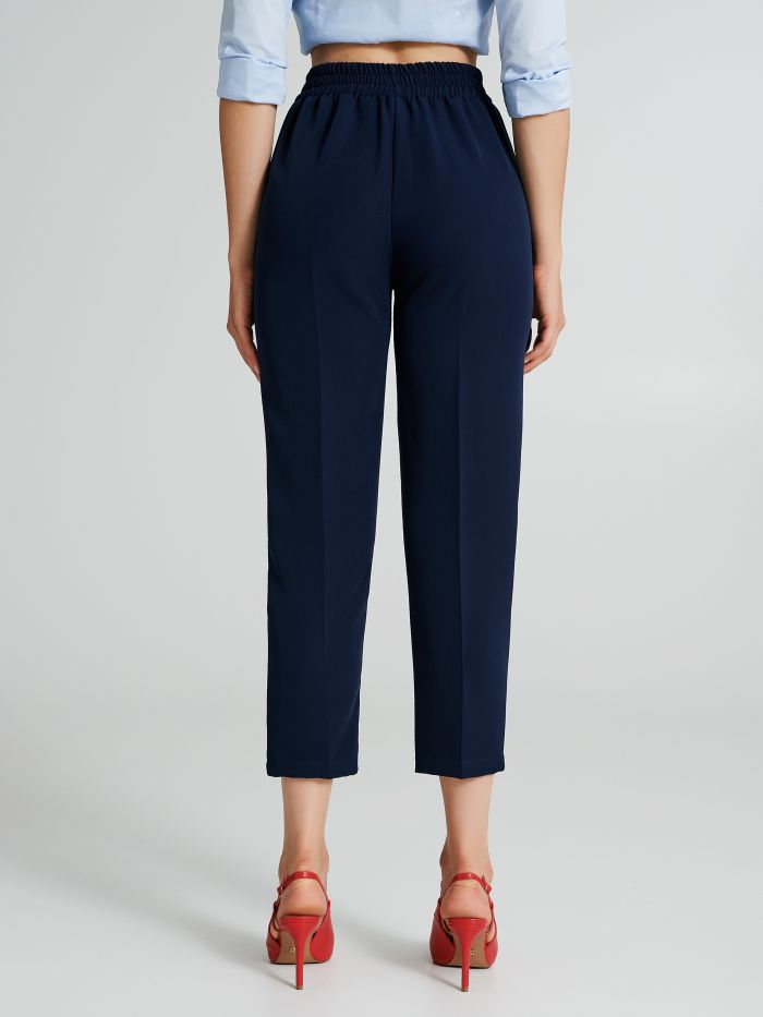 Trousers with 6 buttons in technical fabric   Rinascimento