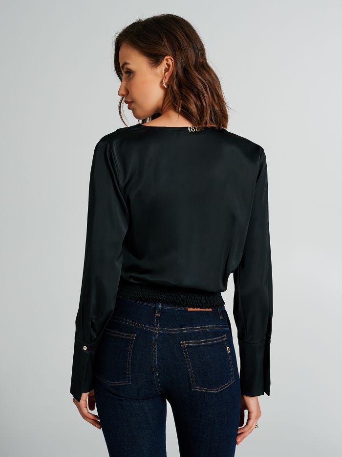 Blouse boxy en satin   Rinascimento