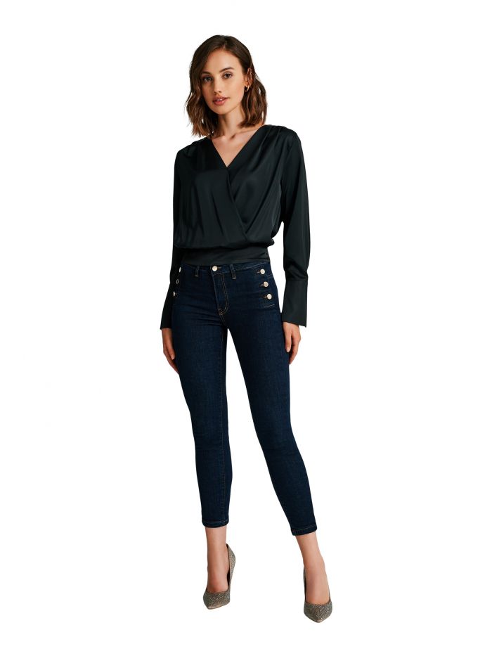 Blouse boxy en satin   Rinascimento