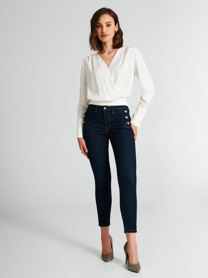 Boxy satin blouse   Rinascimento