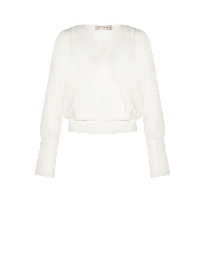 Boxy satin blouse   Rinascimento