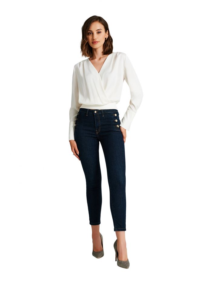 Boxy satin blouse   Rinascimento