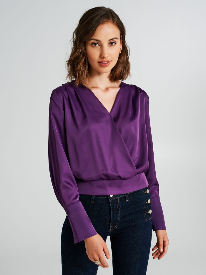 Boxy satin blouse   Rinascimento