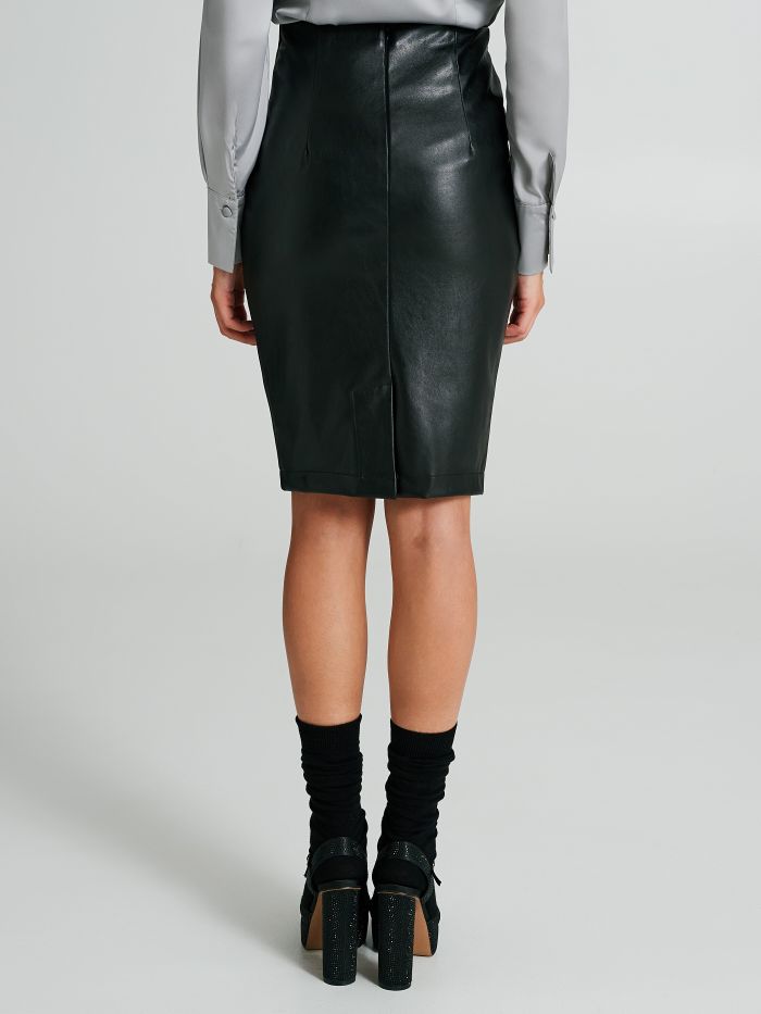 Faux leather pencil skirt  Rinascimento
