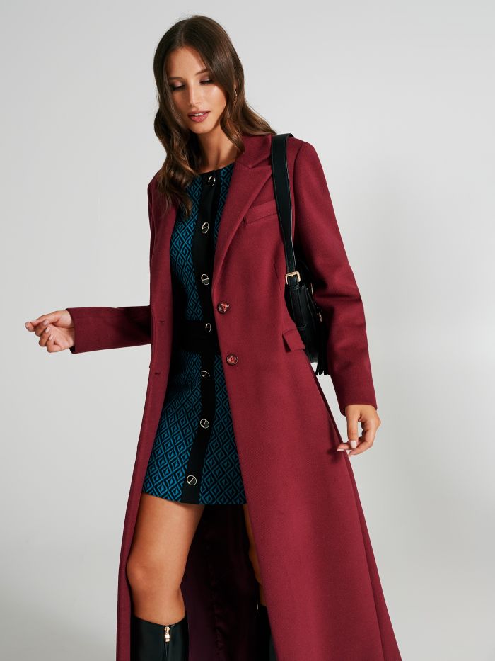 Cappotto lungo in velour  Rinascimento