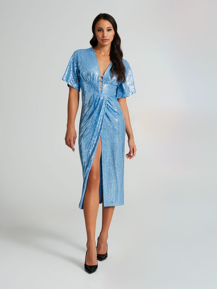 Vestido best sale midi lentejuelas