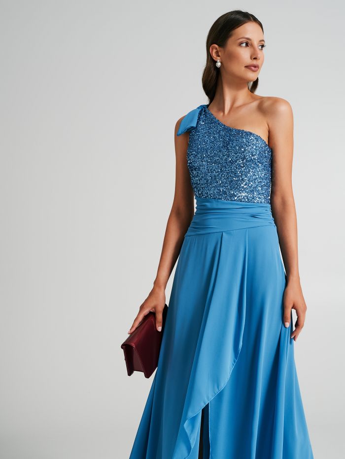 Abito in georgette e paillettes   Rinascimento