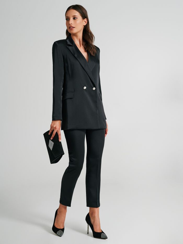 Double-breasted jacket with jewel buttons  Rinascimento