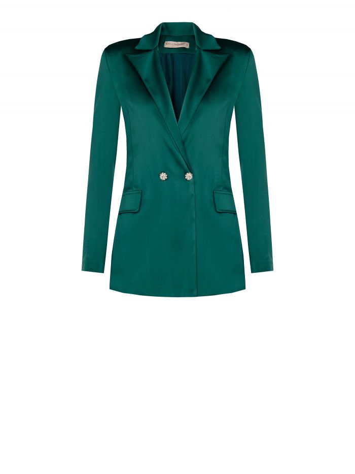 Double-breasted jacket with jewel buttons  Rinascimento
