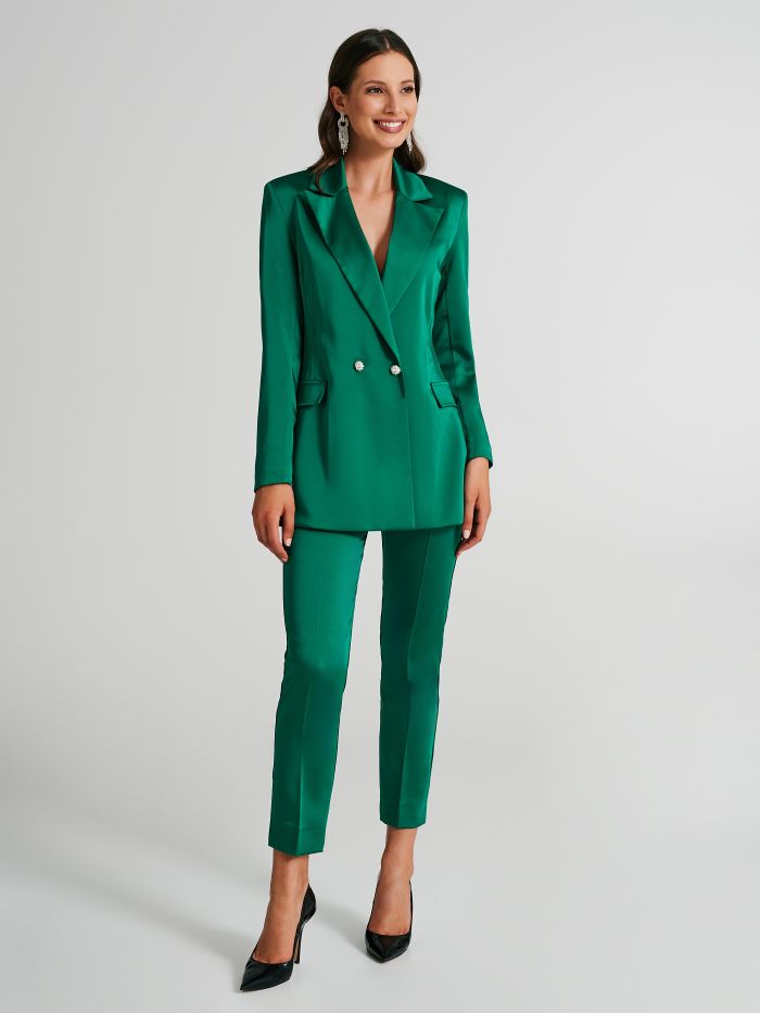 Double-breasted jacket with jewel buttons  Rinascimento
