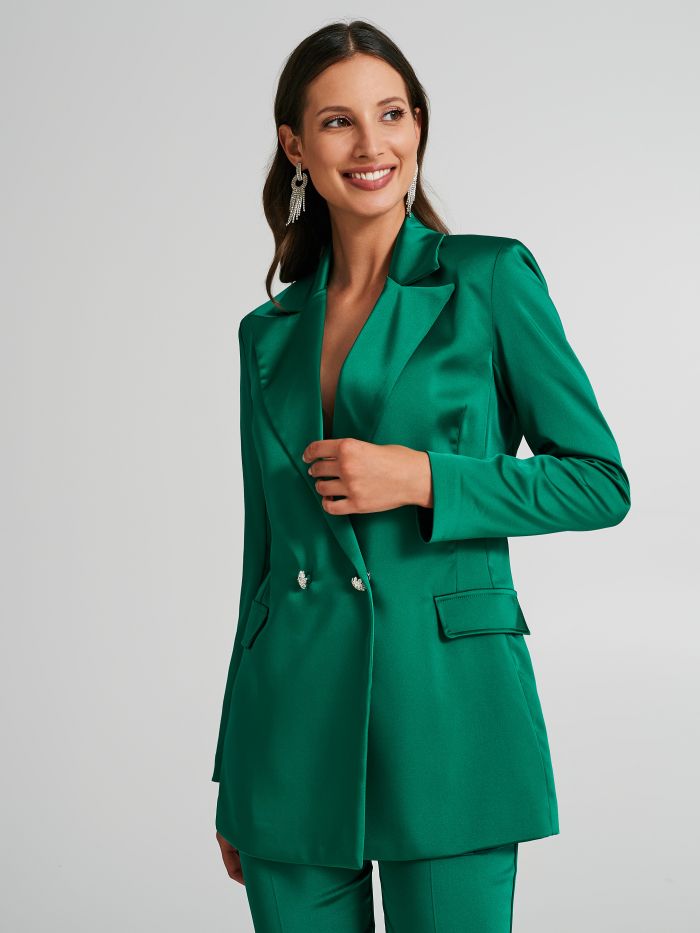 Double-breasted jacket with jewel buttons  Rinascimento