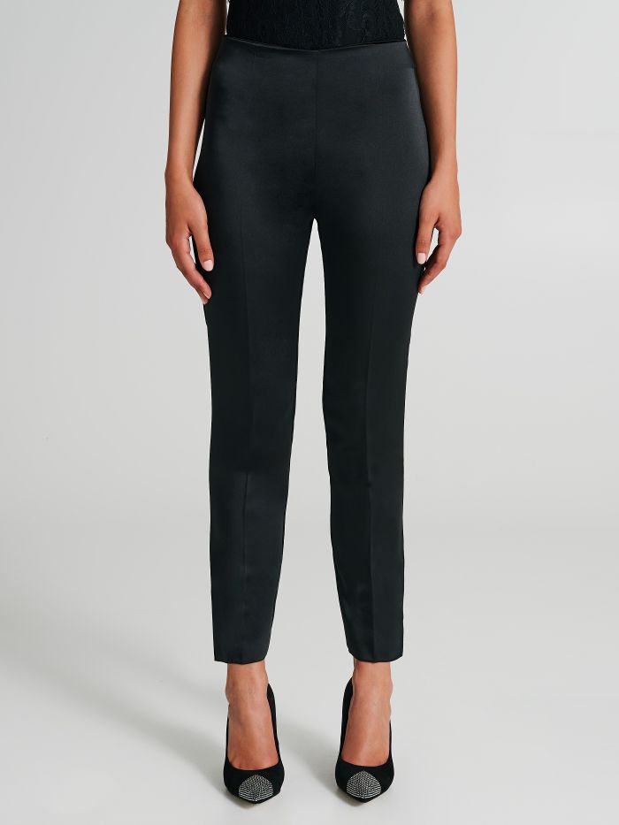Skinny trousers in satin   Rinascimento
