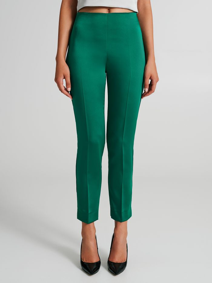 Skinny trousers in satin   Rinascimento