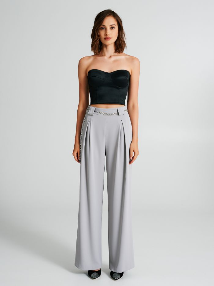 Pantaloni in cady con cintura  Rinascimento